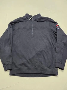 Vineyard Vines Shep Shirt Pullover Sweatshirt Mens Large Navy Quarter Zip Pepsi - Picture 1 of 14