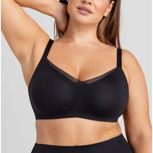 Honeylove Women's Sz 2X Black Wireless Liftwear CrossOver Bra Support Adjustable - Picture 1 of 6