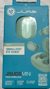 JLab JBuds Mini True Wireless Bluetooth Earbuds - & Charging Case MINT - Picture 1 of 2