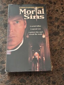 BRAND NEW Mortal Sins (VHS; 1995) Christopher Reeve RARE Sealed OOP - Picture 1 of 6