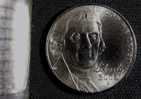 2008-D Denver  Mint Jefferson Nickel BU Cover
