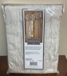 New Croscill Home Tailored Panel Pole Top Linen Parfait 0866 Drapery 42 x 95 - Picture 1 of 3