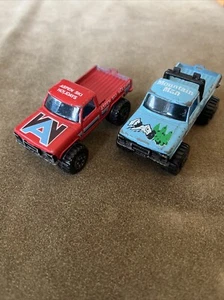 2 Vintage 1981 Matchbox Ford F-150 Pickup Trucks Aspen Ski Holidays-Mountain Man - Picture 1 of 6