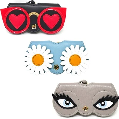 VINCIANN Hülle Cover Case mit Schnürung Brillenetui Öko Leder Weich Offen