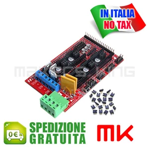 DB106 - RAMPS 1.4 Reprap Mendel Prusa stampante 3D printer Arduino 2560 shield - Foto 1 di 1