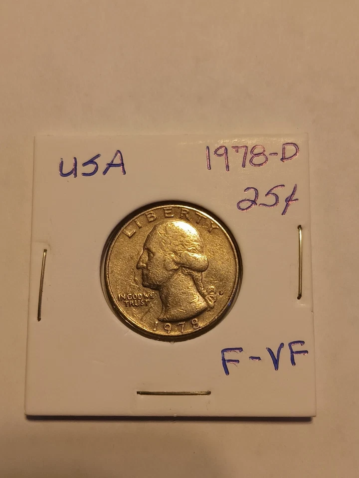 WASHINGTON QUARTER 1978-D F-VF NICE COIN! - Image 1 of 1