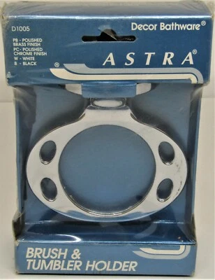 Nuevo Franklin Latón Astra Cepillo de Dientes y Soporte para Vaso Cromo Pulido Baño D10,  Foto 1 de 3