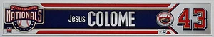 JESUS COLOME Game Used Washington Nationals Inaugural Opening Day Name Plate MLB - Picture 1 of 4