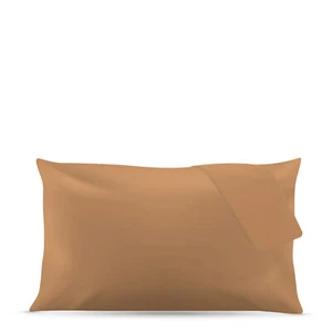 Coppia federe microfibra mano pesca beige scuro beige - Foto 1 di 5