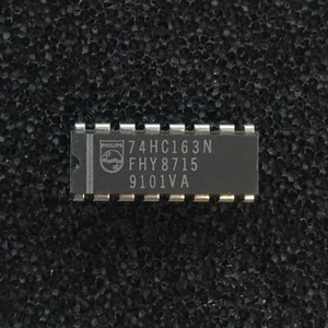 (PKG of 10) 74HC163N Presettable Synch. 4-Bit Binary Counter, PDIP-16, Philips - Picture 1 of 2