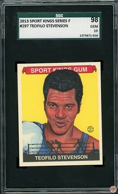 2013 SPORT KINGS TEOFILO STEVENSON #297 SGC GEM 10 POP 1 (016) - Image 1 of 2