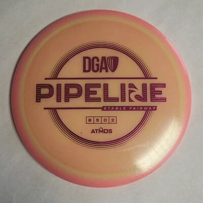 DGA Atmost Pipeline Yellow w/ Pink Rim 173-174 grams - Image 1 of 2