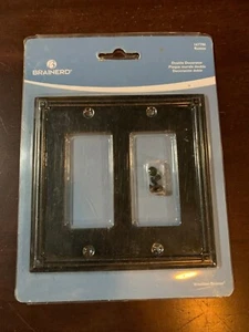 Double Decorator WALL PLATE Venetian Bronze Brainerd 167796 Ruston NEW! - Picture 1 of 4