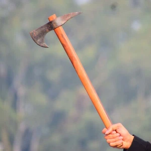 Custom Handmade Viking Axe Carbon Steel, Medieval Battle-Ready - Picture 1 of 4