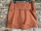 Lucky In Love Womens Brown Ostrich Print Tennis Skort Size Large