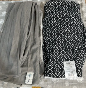 MOBY Wrap Sleepy Wrap Lot of 2 Baby Carrier Tie Sling 8-33 Pound Newborn Infant - Picture 1 of 4