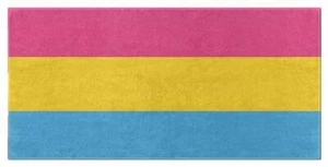 Nuevas toallas de baño y playa PANSEXUAL PRIDE, LGBTQ / LGBTQIA igualdad amor es amor - Imagen 1 de 4