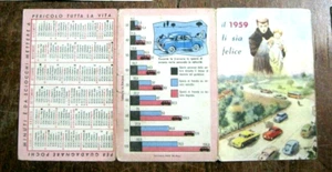 SANTINO CALENDARIETTO RELIGIOSO SANTUARIO S. ANTONIO MESSINA AUTOMOBILE 1959 - Imagen 1 de 4
