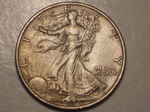 1936 Walking Liberty Half Dollar (XF+ & Attractive) - Picture 1 of 9