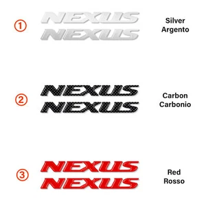 2 ADESIVI STICKERS in RESINA 3D SCRITTA NEXUS compatibili per SCOOTER GILERA - Foto 1 di 7