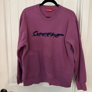 Supreme Crewneck Magenta Pink/Purple Sweater 100% Authentic - Picture 1 of 5