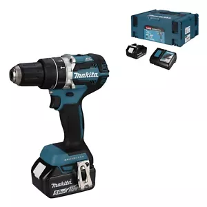 Makita DHP 484 RTJ , 18V 5Ah Akku+ Lader+ Koffer , brushless, neu, Fachhändler - Bild 1 von 8