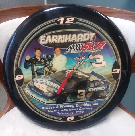 Dale Earnhardt Jr. Wall Clock 2002 RCR And The 3 RARE Daytona OREO Cover