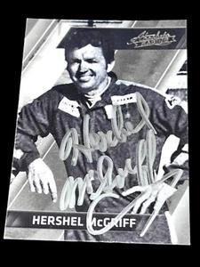Hershel McGriff 2017 PANINI ABSOLUTE RACING V1 signed NASCAR HOFer LEGEND card - Picture 1 of 1