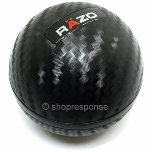 RAZO RA136 Carbon Fiber Look Shift Knob Round/Ball Type 240g Heavy Weighted JDM - Picture 1 of 2