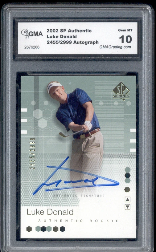 2002 Luke Donald Sp Authentic Auto Autograph Rookie GemMint 10 #96 - Image 1 of 1