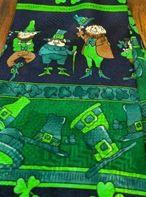 TRAJE DE TRÉBOLES DE LA SUERTE POT OF GOLD CORBATA DE DISEÑADOR ENVÍO GRATUITO Foto 1 de 4