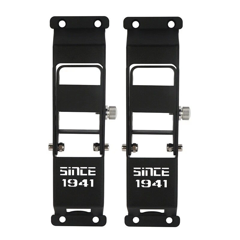 2xblack Folding Metal Door Hinge Side Foot Pedal Step for 07-18 Jeep Wrangler JK