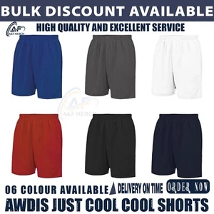 AWDis cool Men's cool performance training Fitness gym football summer shorts - Picture 1 of 16