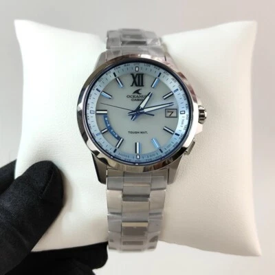 Reloj Casio Oceanus Titanio Radio Onda Solar Hora Mundial Hombre OCW-T150-2AJF Foto 1 de 4