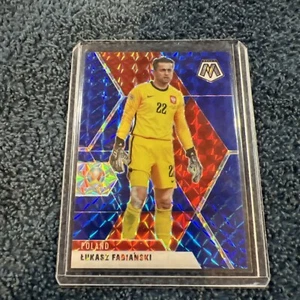 2021 Panini Mosaic UEFA Euro 2020 Blue Mosaic Prizm #83/99 Lukasz Fabianski #66 - Picture 1 of 2