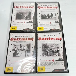 World War II - Battle Line - Volumes 1-4 - Rated PG - PAL ALL - Picture 1 of 2