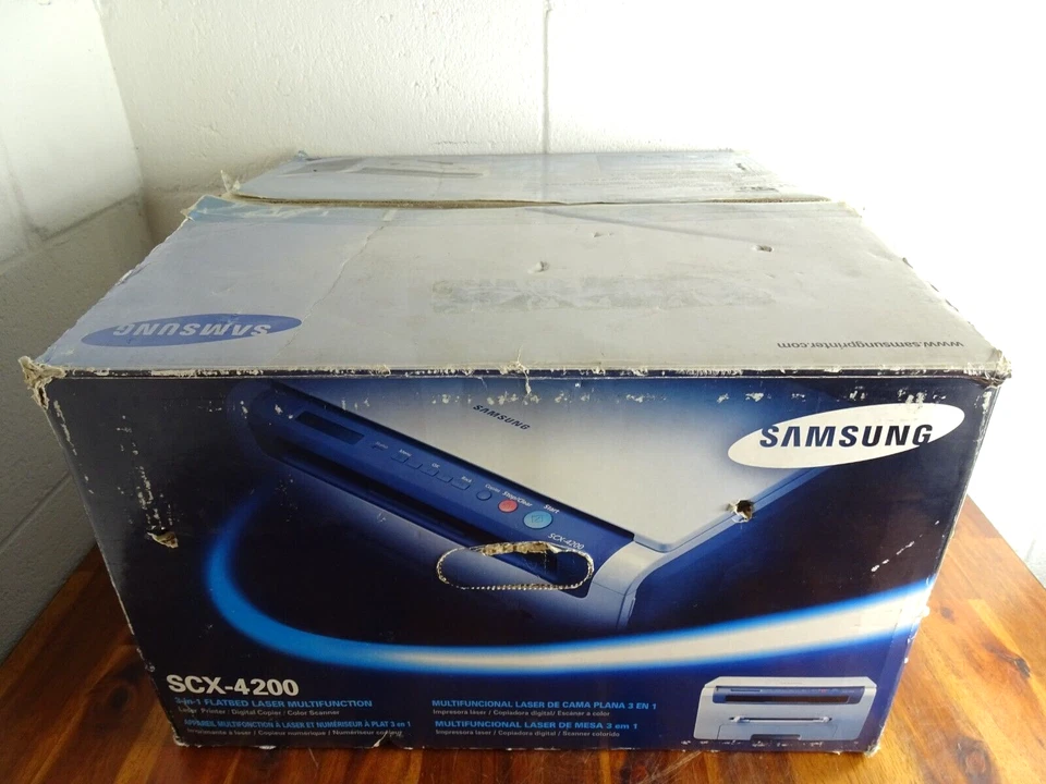 SAMSUNG SCX 4200 Monochrome Laser Printer with Box & Extras Tested 1,234 Pages - Image 1 of 4