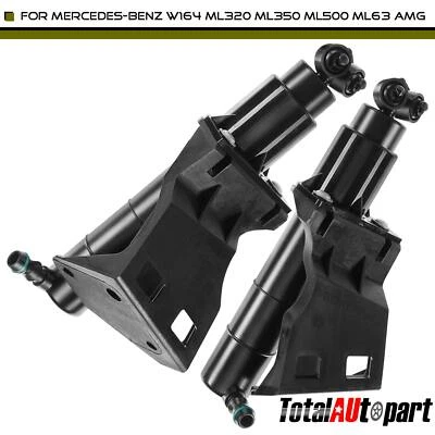 Boquilla de lavado de faros 2 piezas para Mercedes-Benz W164 ML320 ML350 ML500 ML63 AMG Foto 1 de 4