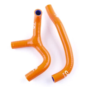 Orange Silicone Radiator Coolant Hose Kit for 2009-2015 KTM 65SX 65 SX - Picture 1 of 9
