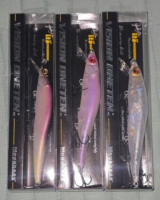 ❗️ЛОТ ИЗ 3❗️ MEGABASS VISION ONETEN 110 Jerkbait приманки 4-1/3» большой бас приманки новый - Изображение 1 из 3