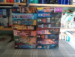 WHEEL OF TIME Complete Series Lot of 15 (#1-14, Pre) Set Original Cover PB Books - Imagen 1 de 13
