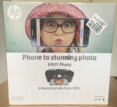 New HP Envy Photo 7855 Wireless Photo Printer, Sealed-in-Box - Image 1 of 4