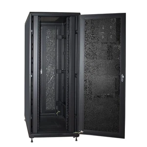 ARMADIO RACK PER RETI 19" 42U (A)2002, (L)800, (P)1000 COLORE NERO PORTA TRAFORA - Foto 1 di 2