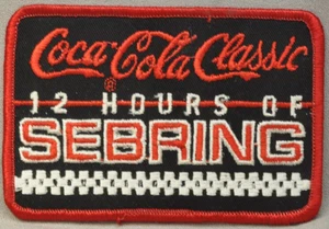Coca-Cola Clásica 12 horas de Sebring coser en parche 4,5 x 3" - Imagen 1 de 1
