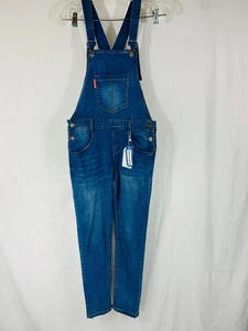Kidscool Space Blue Denim Stretch Bib Overalls Adjustable Size 13-14 Years - Picture 1 of 5