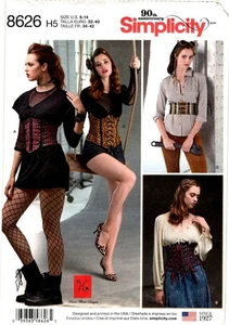 Simplicity 8626 Corset Belt Misses Sewing Pattern Uncut Size 6-14 - Picture 1 of 2