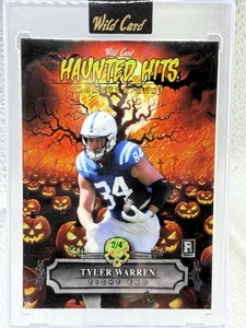 2025 Wild Card Haunted Hits Tyler Warren Orange Shimmer Rookie /4 Colts - Bild 1 von 3