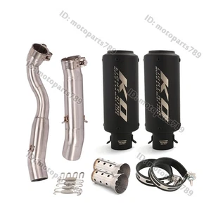 Slip On For Suzuki GSXR1000 2009-2011 Exhaust System Mid Link Pipe 51mm Muffler - Picture 1 of 15