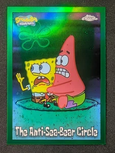 2025 Topps Cromo Bob Esponja Pantalones Cuadrados THE ANTI-SEA-BEAR CIRCLE Kelp Refractor - Imagen 1 de 4