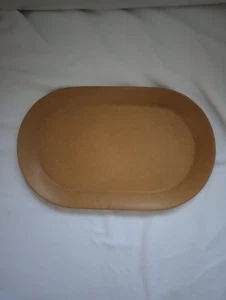 Bennington Keramik Tawny Senf 10,5" Ovale Platte/Tablett #1633 - Bild 1 von 7
